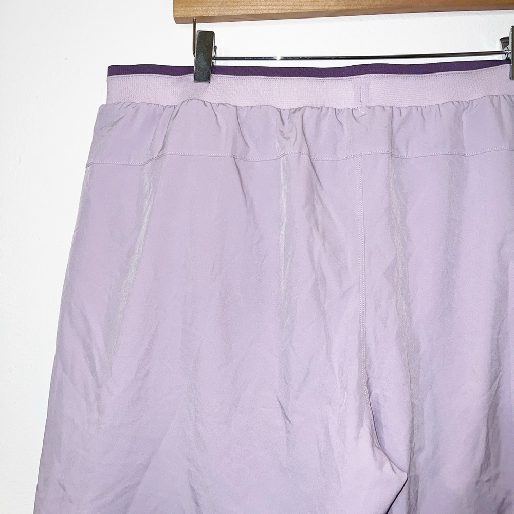 Fabletics fundamental II lined 7” men’s purple active shorts - Picture 7 of 11